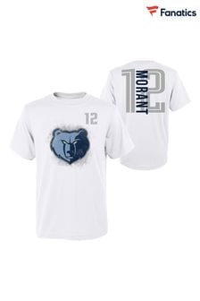 Fanatics Memphis Grizzlies Name & Number White T-Shirt - Ja Morant (Q63894) | AED139