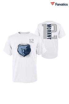 Fanatics Memphis Grizzlies Name & Number 100% Cotton White T-Shirt - Ja Morant (Q63894) | $43