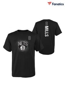 Fanatics Brooklyn Nets Name & Number 100% Cotton Black T-Shirt - Patty Mills (Q63898) | $43