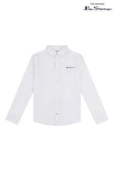 Weiß - Ben Sherman Jungen Oxford-Hemd, Weiß (Q63963) | 31 € - 37 €