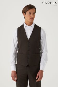 Skopes Harcourt Brown Suit Waistcoat (Q64065) | kr636