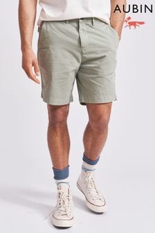卡其綠色 - Aubin 斯坦福斜纹裤短裤 (Q64264) | NT$3,500