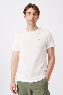 Aubin Logo Cotton T-Shirt (Q64271) | $60