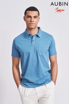 Blau - Aubin Claxby Strukturiertes Polo-Shirt (Q64295) | 86 €