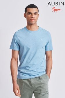 Blau - Aubin Hampton T-Shirt aus Baumwollleinen (Q64304) | 61 €