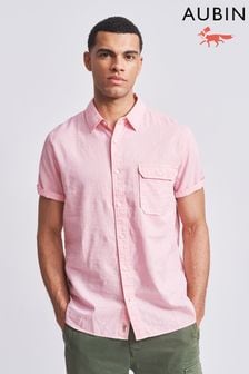 Розовый - Aubin Buckden Short Sleeve Shirt (Q64314) | €91