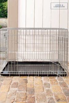 Lords and Labradors Silver Heavy Duty Deluxe Dog Crate (Q64381) | €86 - €143