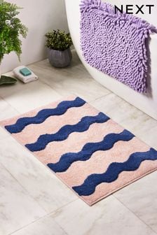 Multi Wave Stripe Bath Mat (Q64390) | $36