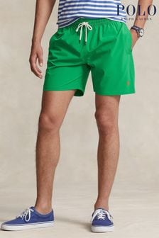 Verde - Polo Ralph Lauren Traveler Classic Logo Swim Shorts (Q64575) | 531 LEI
