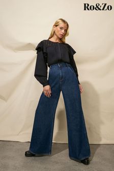 Ro&Zo Blue Wide Leg Jeans (Q64623) | AED438