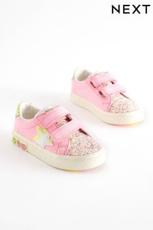 Pink Wide Fit (G) Star Trainers (Q65850) | OMR9 - OMR11
