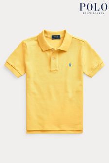 Желтая рубашка поло для мальчиков с логотипом Polo Ralph Lauren (Q65851) | €86 - €99