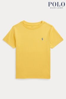 Желтый - Polo Ralph Lauren футболка из хлопкового трикотажа с круглым вырезом (Q65857) | €58 - €62