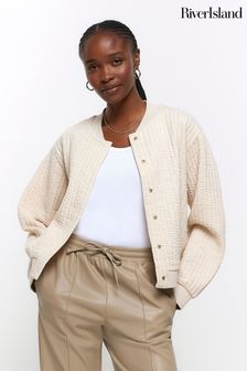 River Island Quilted Bomber Cardigans
