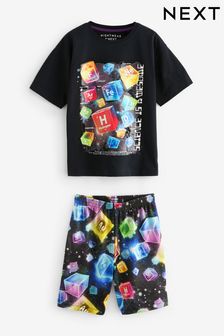 Multi Bright Science Single Short Pyjamas (3-16yrs) (Q66476) | $19 - $27