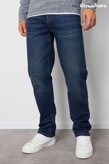 Midnight Blue - Threadbare Straight Fit Jeans With Stretch (Q66485) | kr460
