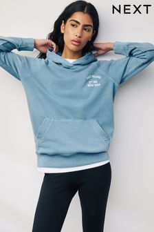 Blue Washed Hoodie (Q66594) | €15