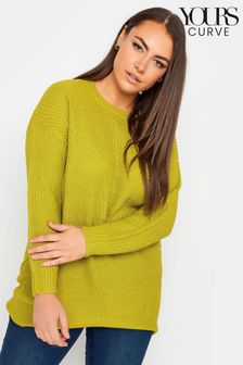 Yours Curve Green Essential Jumper (Q66811) | kr286