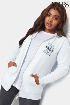 Yours Curve Embroidered Soft Touch Zip Through Hoodie (Q66853) | kr530