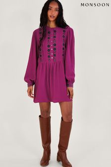 Monsoon Pink Embroidered Tunic Dress (Q66949) | €37