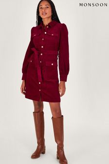Monsoon Red Paula Utility Dress (Q66954) | ₪ 453