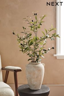 Green Artificial Olive Branch