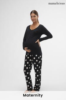 Mamalicious Black Maternity 2-In-1 Nursing Pyjamas (Q67258) | 61 €