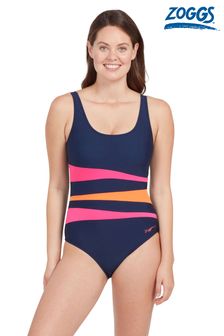 Zoggs Sumatra Adjustable Scoopback One Piece Swimsuit with Tummy Control and Foam Cups Support