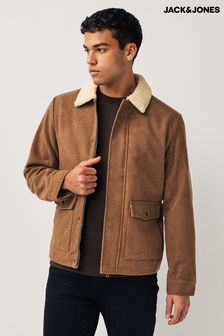 Шерстяная куртка с шерстяным Blend меховой отделкой Jack & Jones Borg (Q67308) | €50