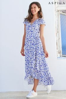 Aspiga Blue Demi Wrap Dress (Q67343) | $220