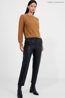 French Connection Connie Leather Trousers (Q67410) | €350