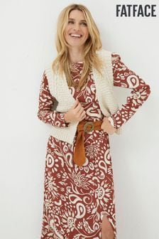 FatFace Natural Talia Knitted Waistcoat (Q67430) | $79