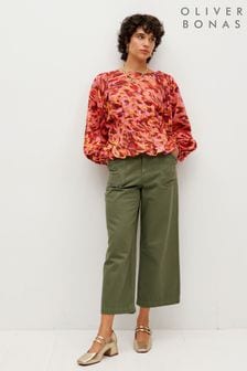 Oliver Bonas Red Moving Texture Print Blouse (Q67484) | €21.50
