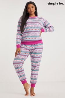 Set pijama cu model fairisle Simply Be (Q67578) | 155 LEI