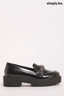 Simply Be Hardware Trim Loafers (Q67583) | kr590