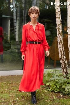 Baukjen czerwona sukienka Ania z włóknami Lenzing™ Ecovero™ (Q67784) | 627 zł