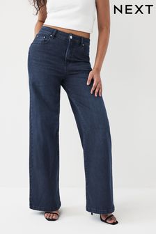 Inky Blue Hourglass Wide Leg Jeans (Q67820) | CA$97