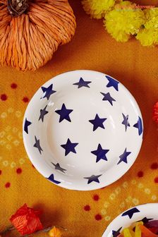 Emma Bridgewater Cream Blue Star Cereal Bowl (Q67882) | $38