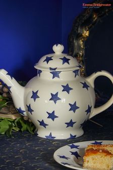 Emma Bridgewater Cream Blue Star Mug & Teapot Boxed (Q67891) | SGD 135