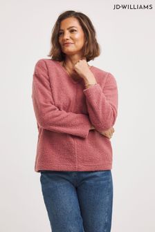 Suéter largo rosa de borreguito de Jd Williams (Q67895) | 37 €