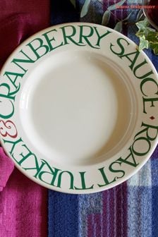 Emma Bridgewater Cream Christmas Roast Turkey 10.5 Inch Plate (Q68111) | $55