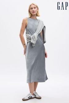 Szary - Sukienka midi Gap z zabudowanym dekoltem (Q68125) | 410 zł