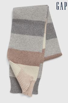 Gap Grey and Brown Soft Stripe Scarf (Q68298) | €13.50
