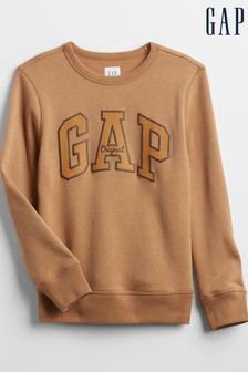 Gap pulover z okroglim ovratnikom in logom Gap (4–13 let) (Q68355) | €21