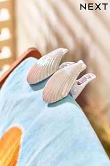 White Beach Towel Clips (Q68394) | kr120
