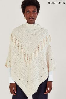 Monsoon Diamond Poncho (Q68505) | kr1 100