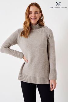 Niebieski wełniany sweter Crew clothing company (Q68540) | 250 zł