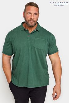 BadRhino Big & Tall Green Slub Polo Shirt (Q68810) | 144 QAR