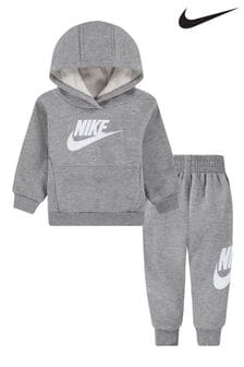 Sivá - flísová tepláková súprava Nike Infant Club (Q68828) | €44