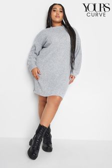 Yours Curve Soft Touch Ribbed Midi Dress
